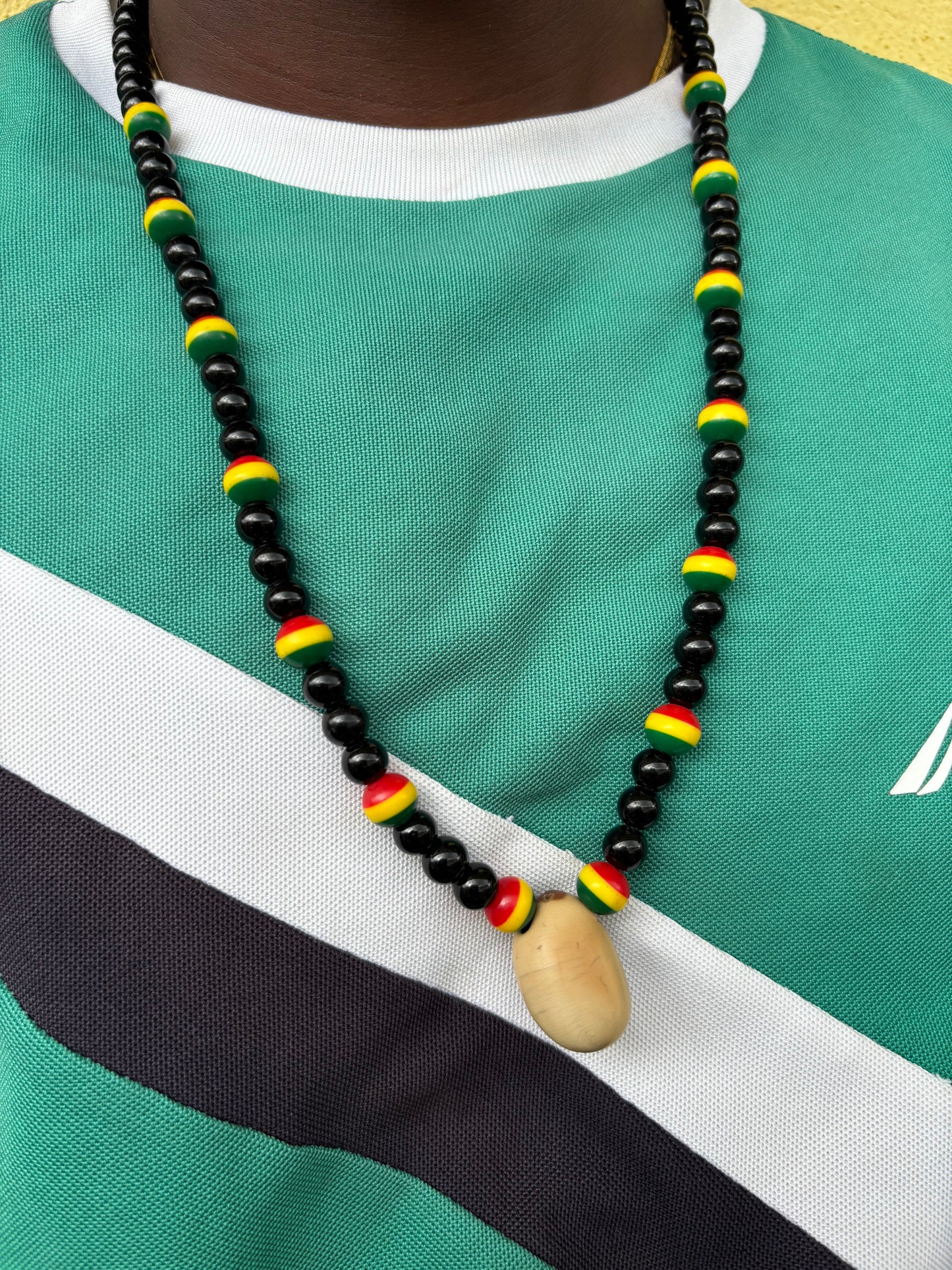 Ankh With Rasta Beads