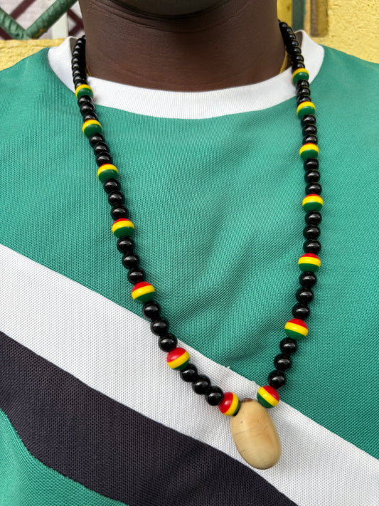 Jamaican Nickel - Rasta Bead Necklace