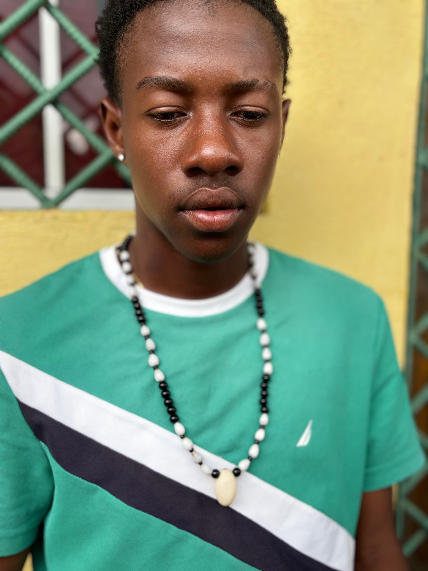 Ankh With Rasta Beads